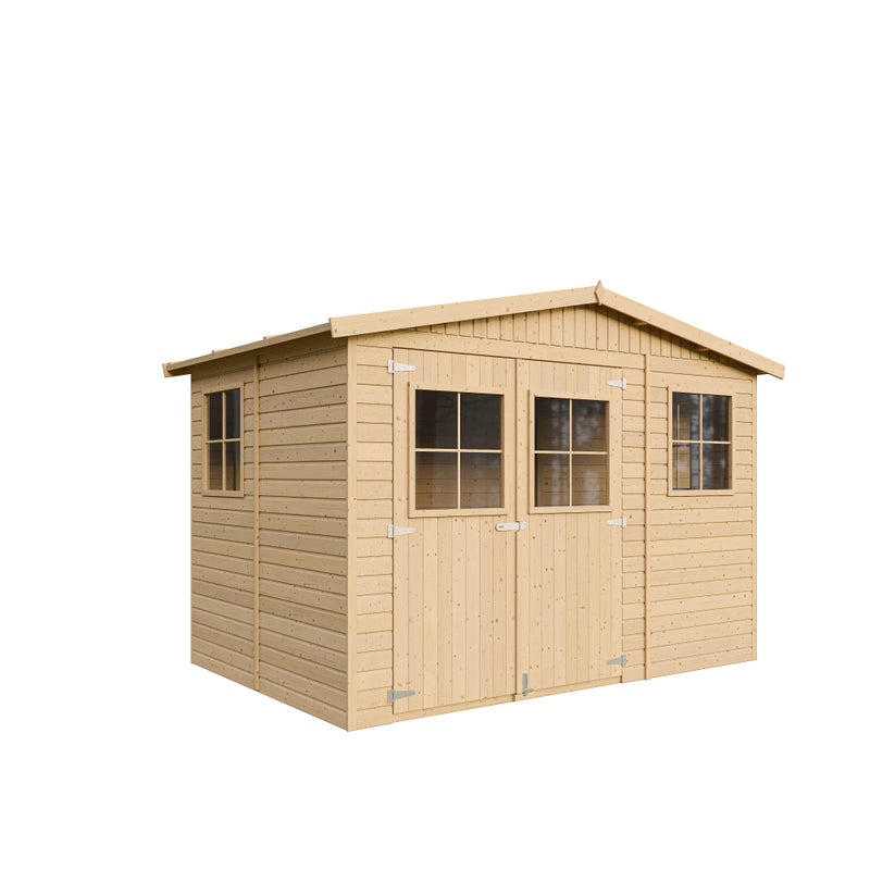Domek Ogrodowy + Podłoga 6 m² - 303 x 199 - 6 m² - Timbela M334+M334G
