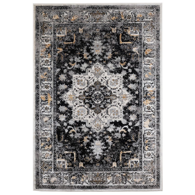Dywan Grece Multidecor 200x290cm klasyk przecierka czarno-beżowy, cena za 1 szt.