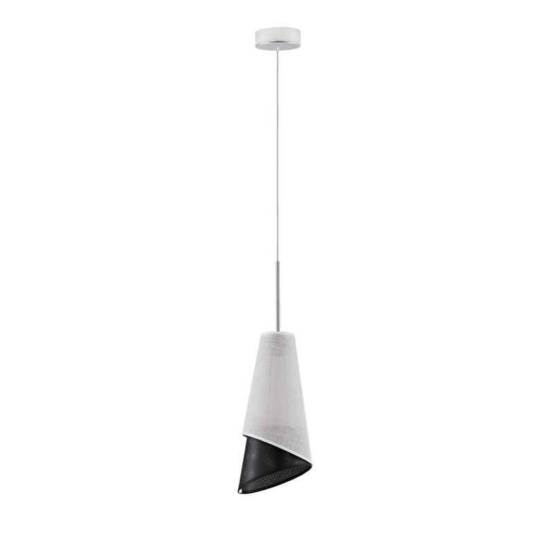 Lampa sufitowa żyrandol lampa wisząca z abażurem stożek DUO (+ detal)