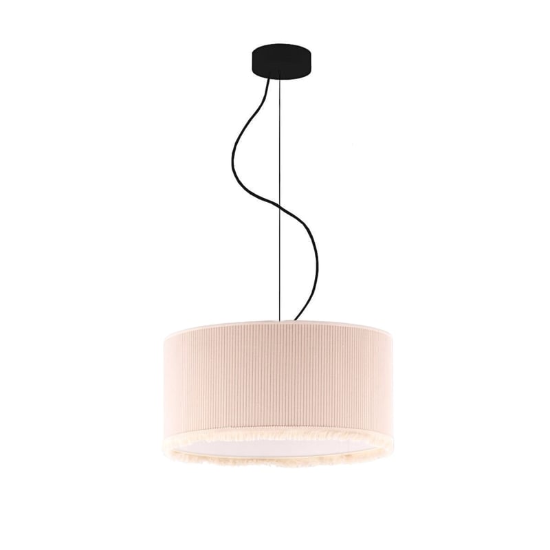 Lampa sufitowa żyrandol lampa wisząca z abażurem walec 40 cm CELINE