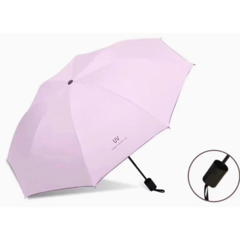 Parasol przeciwdeszczowy, parasol składany ręcznie, wiatroodporny parasol podróżny, parasol przeciwsłoneczny, różowy
