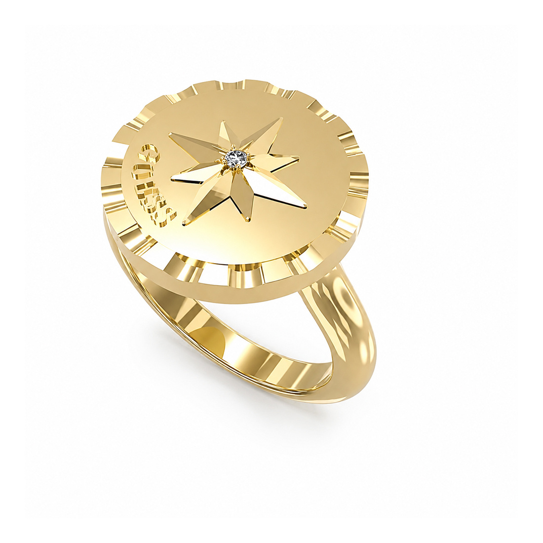 Biżuteria GUESS JUBR0220JWYG. Pierścionek, Kolor złoty. Kobieta.