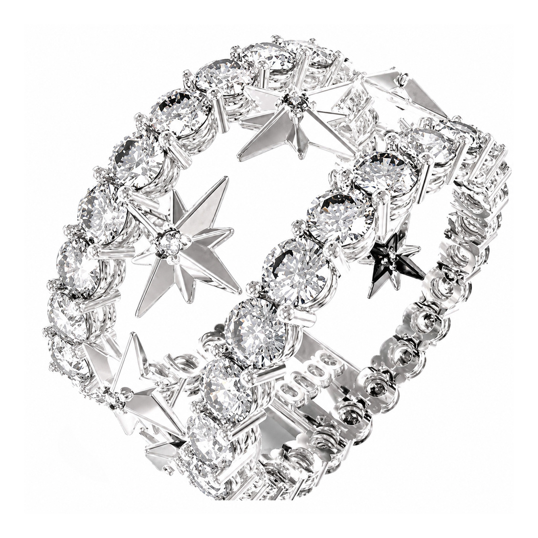 Biżuteria GUESS JUBR03320JWR. Pierścionek, Kolor szary. Kobieta.