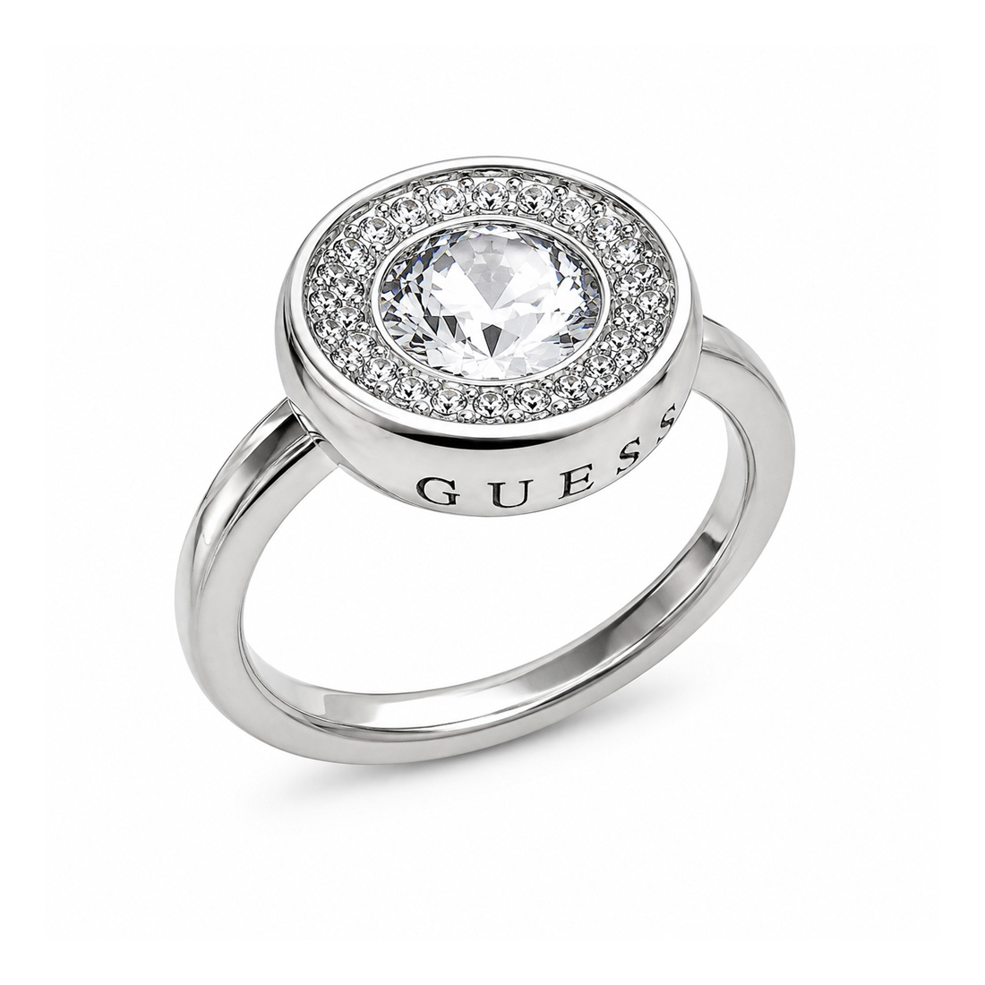 Biżuteria GUESS JUBR03397JWR. Pierścionek, Kolor szary. Kobieta.