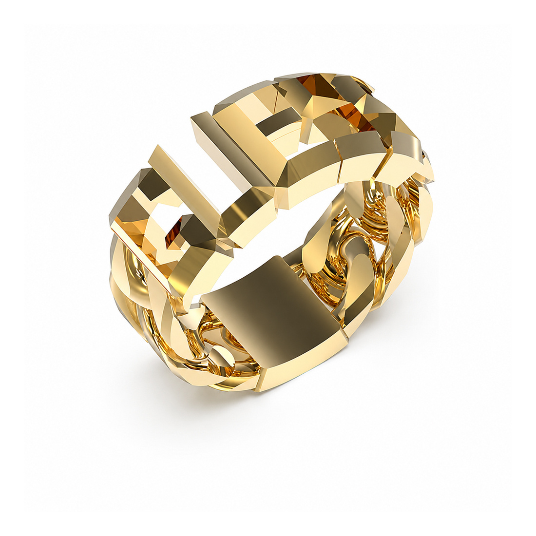 Biżuteria GUESS JUMR03206JW. Pierścionek, Kolor złoty. Mężczyzna.