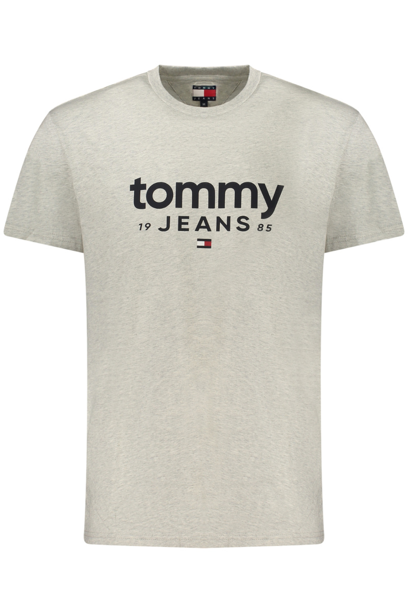 TOMMY HILFIGER MĘSKA KOSZULKA Z KRÓTKIM RĘKAWEM SZARA