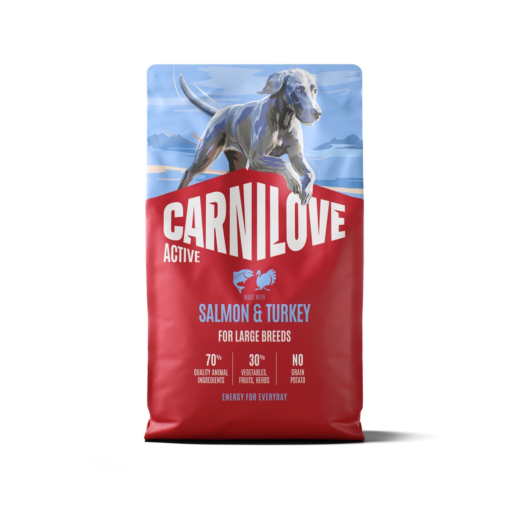 CARNILOVE Active Dog Salmon & Turkey Adult Large Breeds 4 kg łosoś i indyk, dla dorosłych psów dużych ras