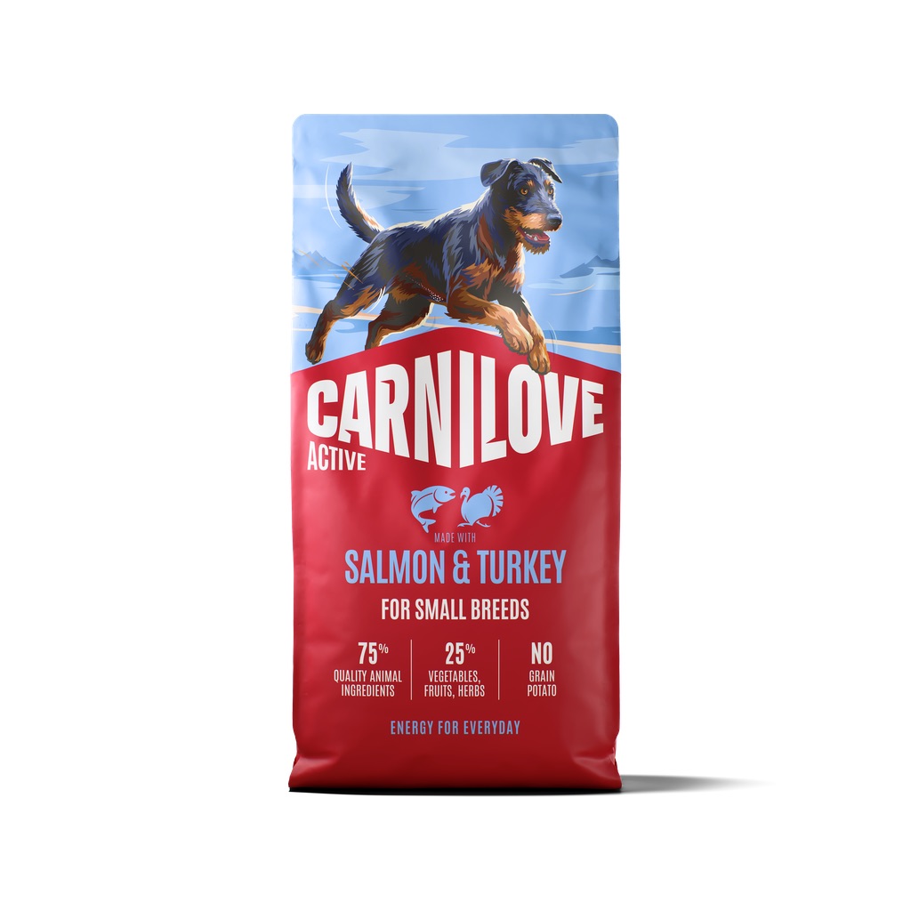 CARNILOVE Active Dog Salmon & Turkey Adult Small Breeds 12 kg łosoś i indyk, dla dorosłych psów małych ras