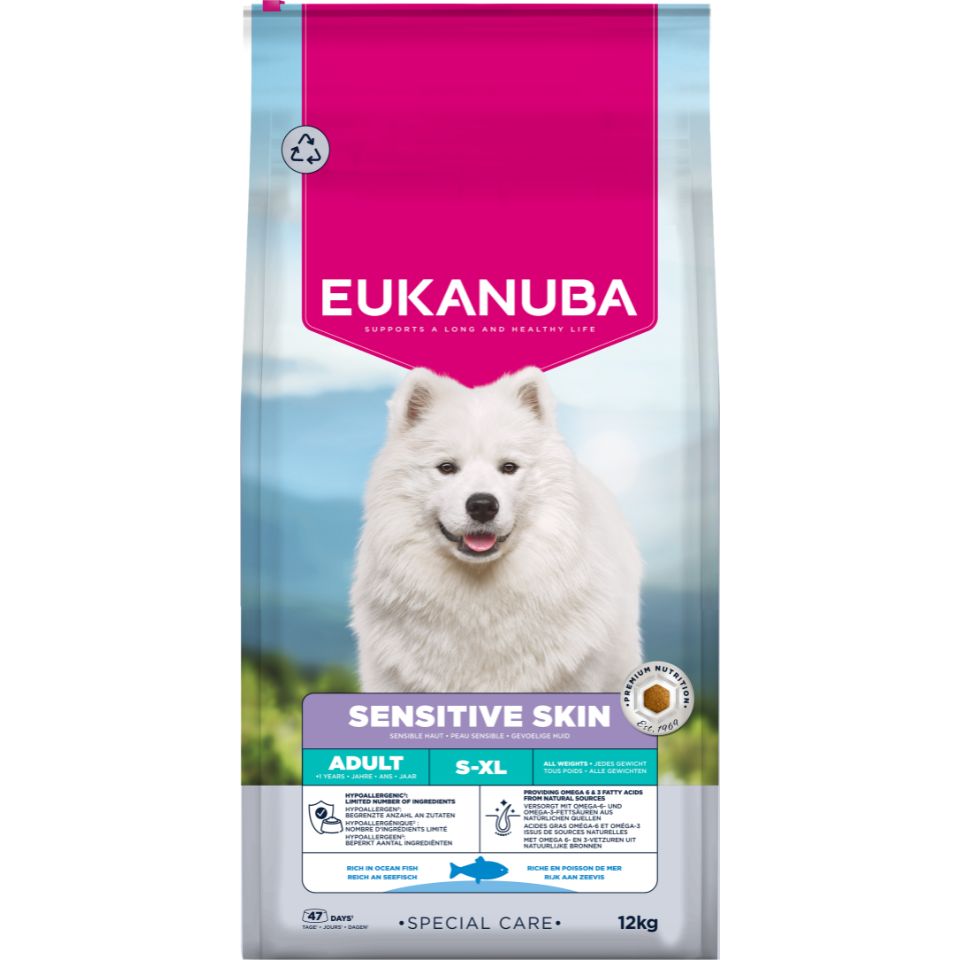 EUKANUBA Special Care Adult Sensitive Skin 12 kg sucha karma dla dorosłych psów z wrażliwą skórą