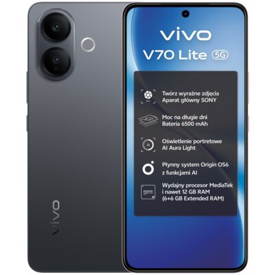 Vivo V70 Lite 5G 6/256GB Czarny