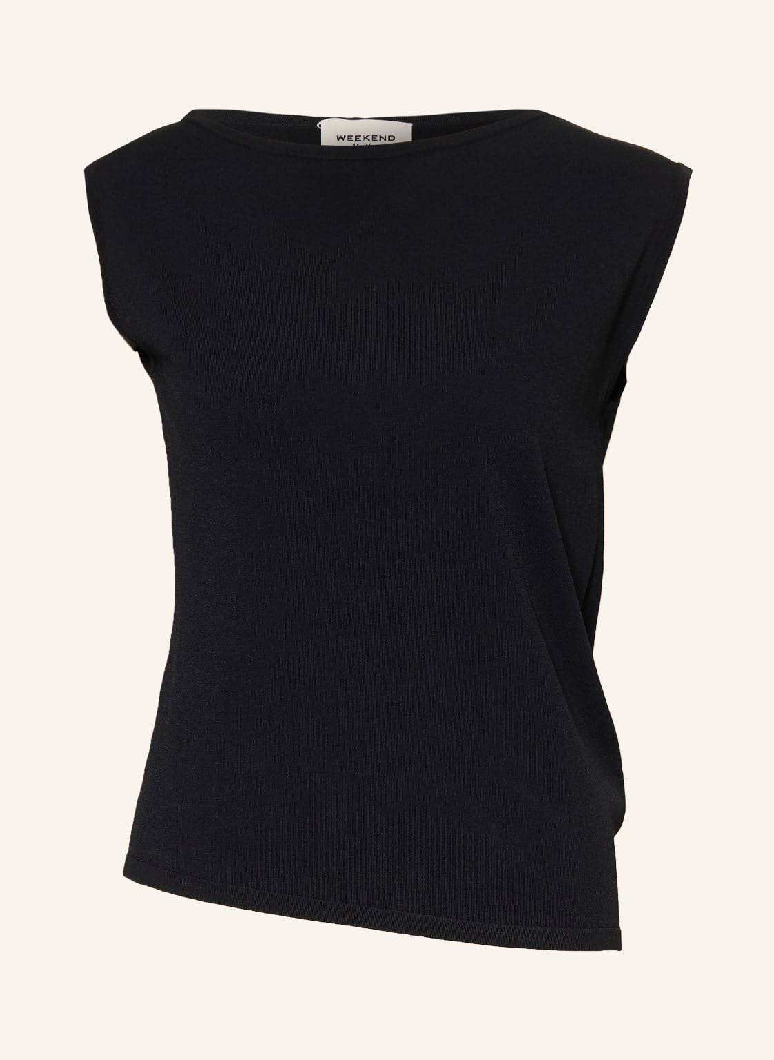 Weekend Max Mara Dzianinowy Top Bella schwarz