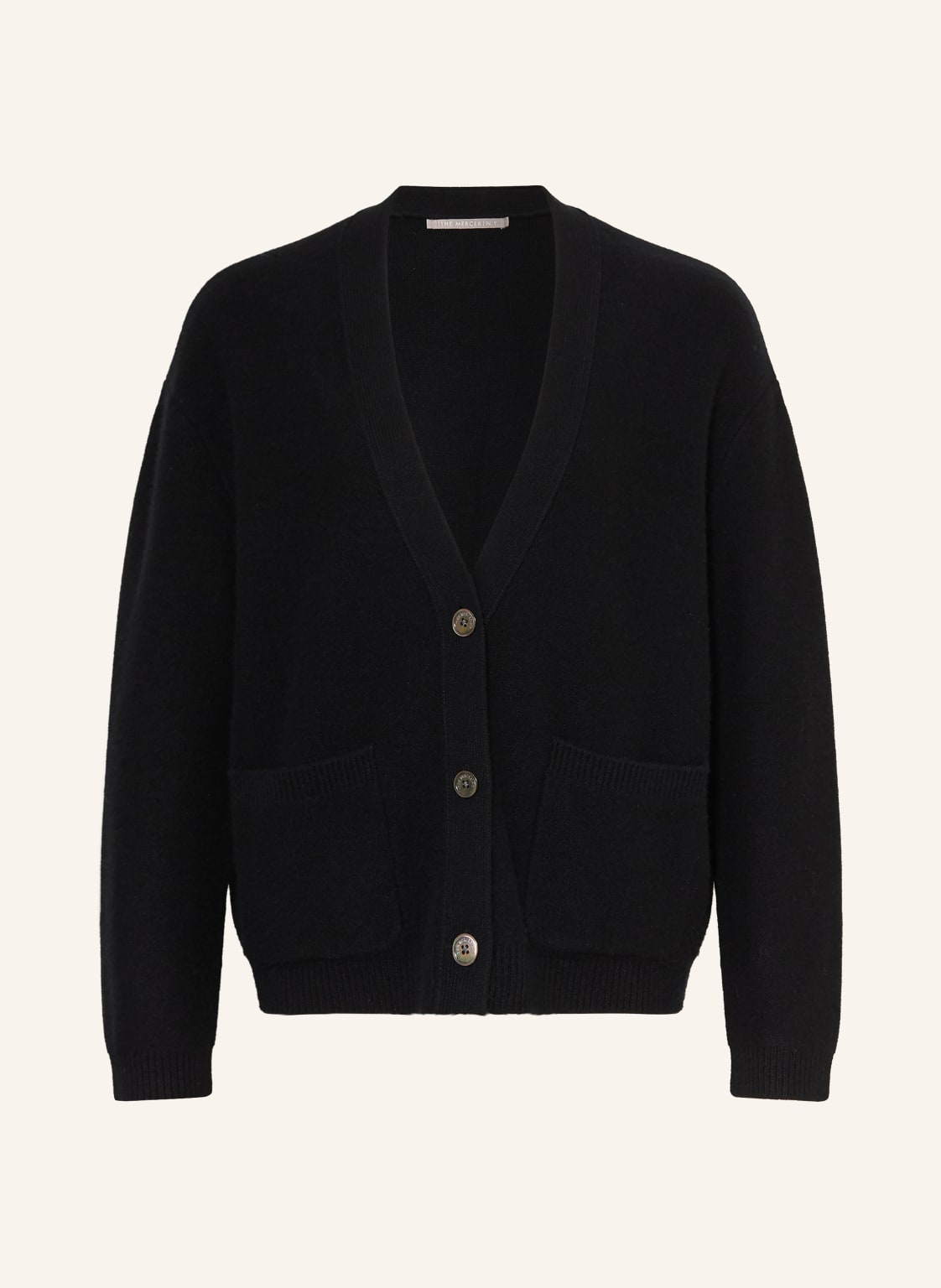 (The Mercer) N.Y. Kardigan Z Kaszmiru schwarz