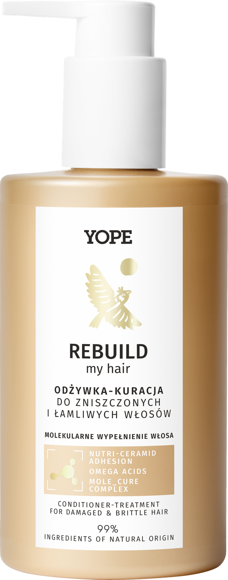 Yope Rebuild My Hair Odżywka-Kuracja do Zniszczonych i Łamliwych Włosów 300ml
