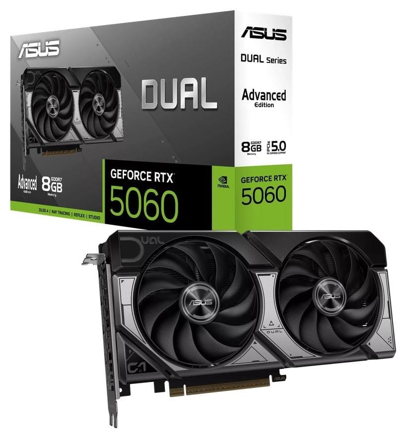 ASUS GeForce RTX 5060 DUAL OC Advanced 8GB DLSS 4 DUAL-RTX5060-O8G-A