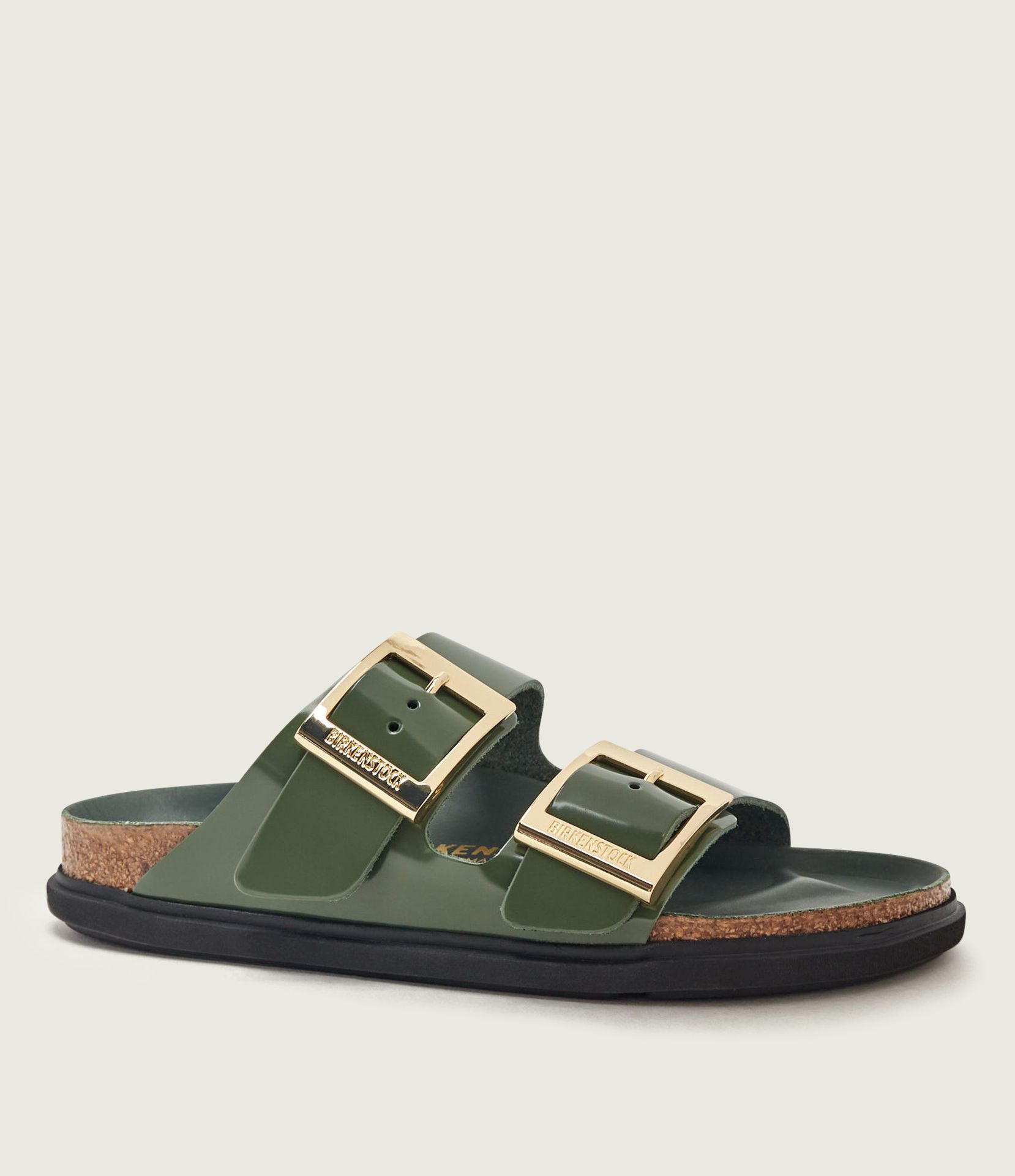 Birkenstock Skórzane klapki Arizona Droplet Buckle narrow fit