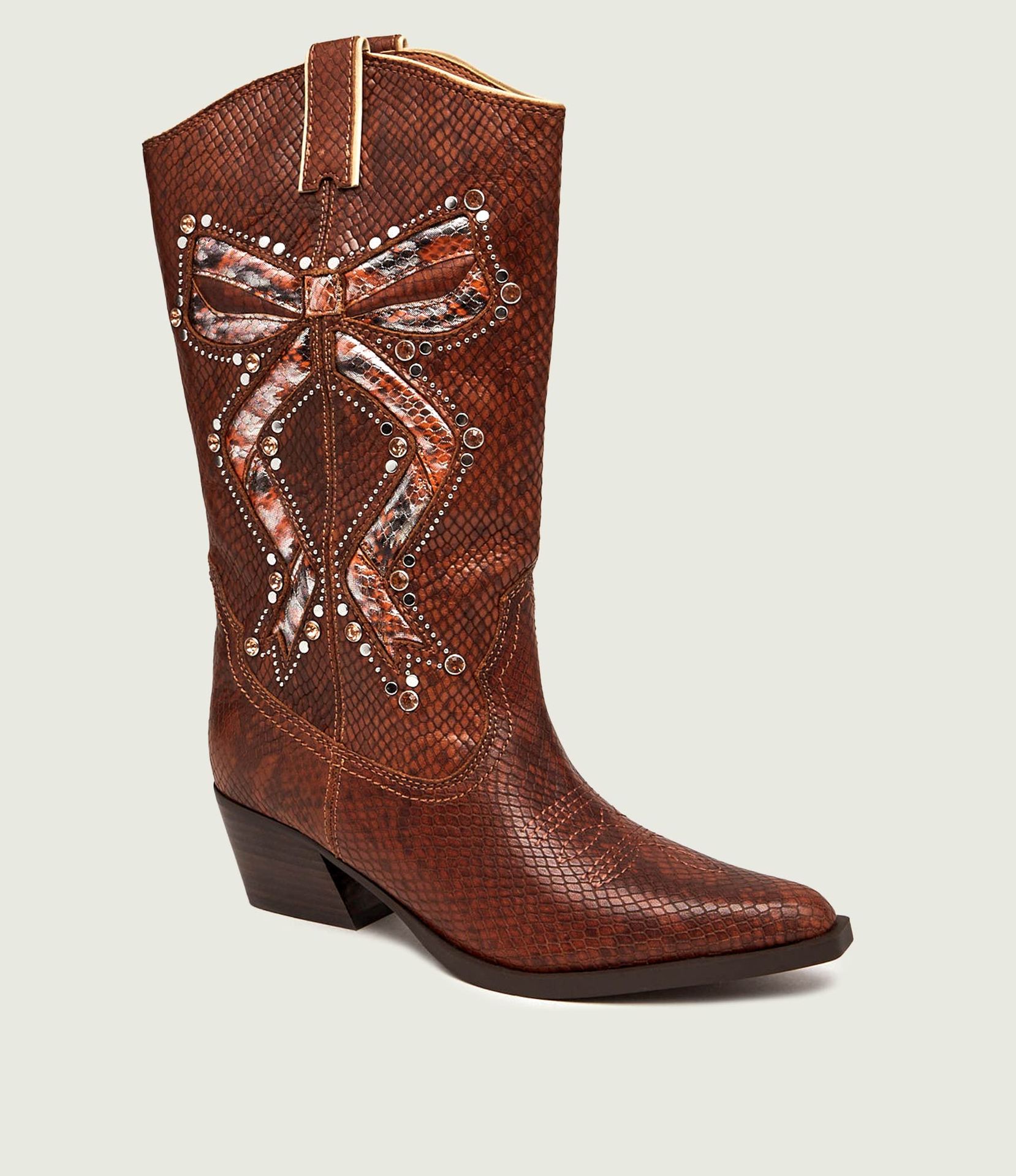 Kurt Geiger Skórzane kowbojki Rodeo Bow