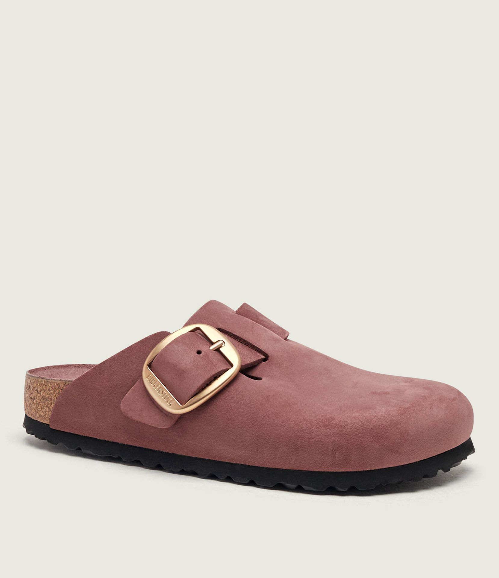 Birkenstock Skórzane mule Boston Big Buckle narrow fit
