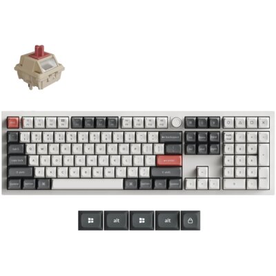 KEYCHRON Q6 Ultra 8K Wireless Keychron Silk POM Switch Red Q6U-P1