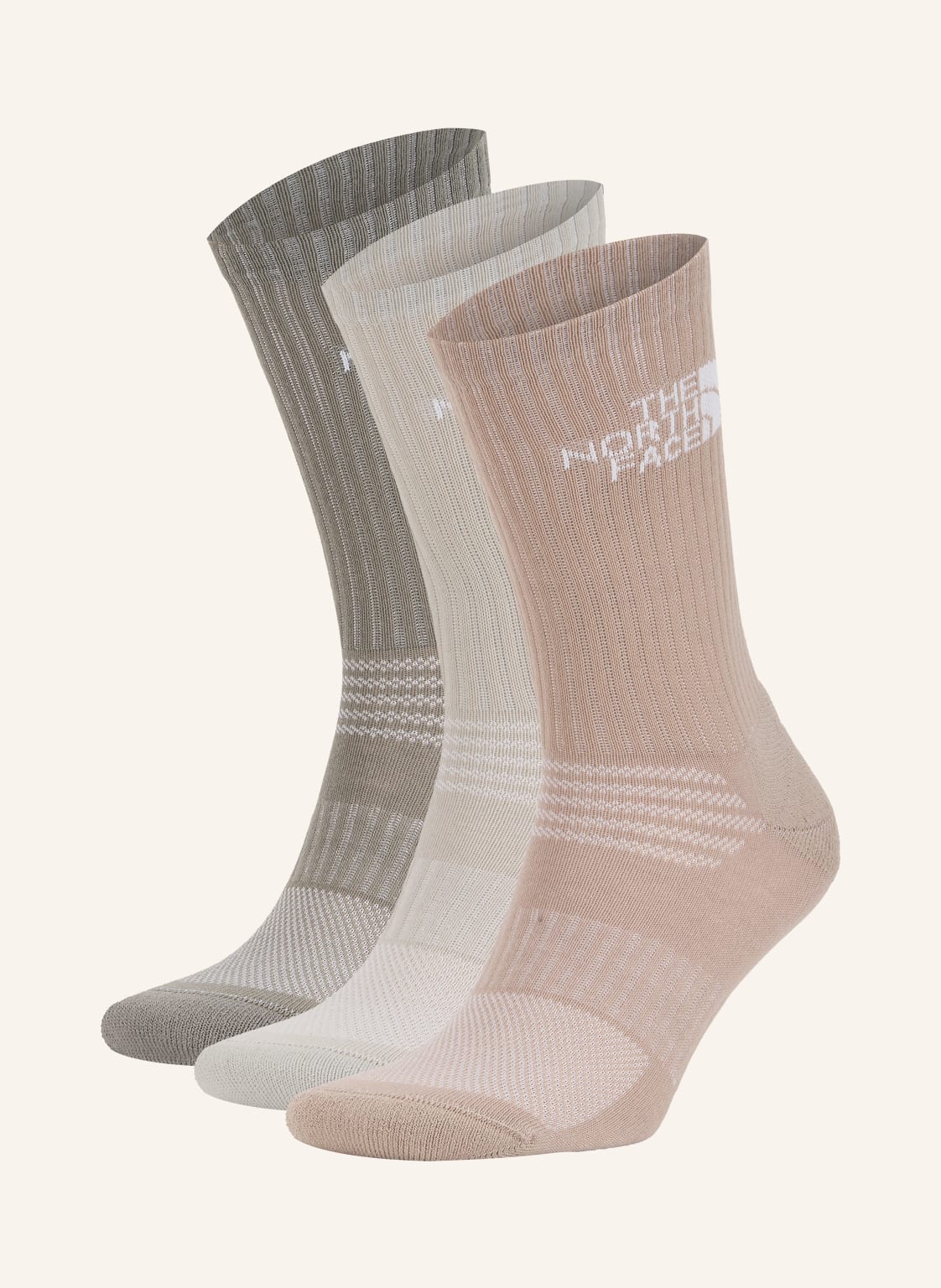 The North Face Skarpety Sportowe Multi Sport Cush Crew, 3 Pary beige