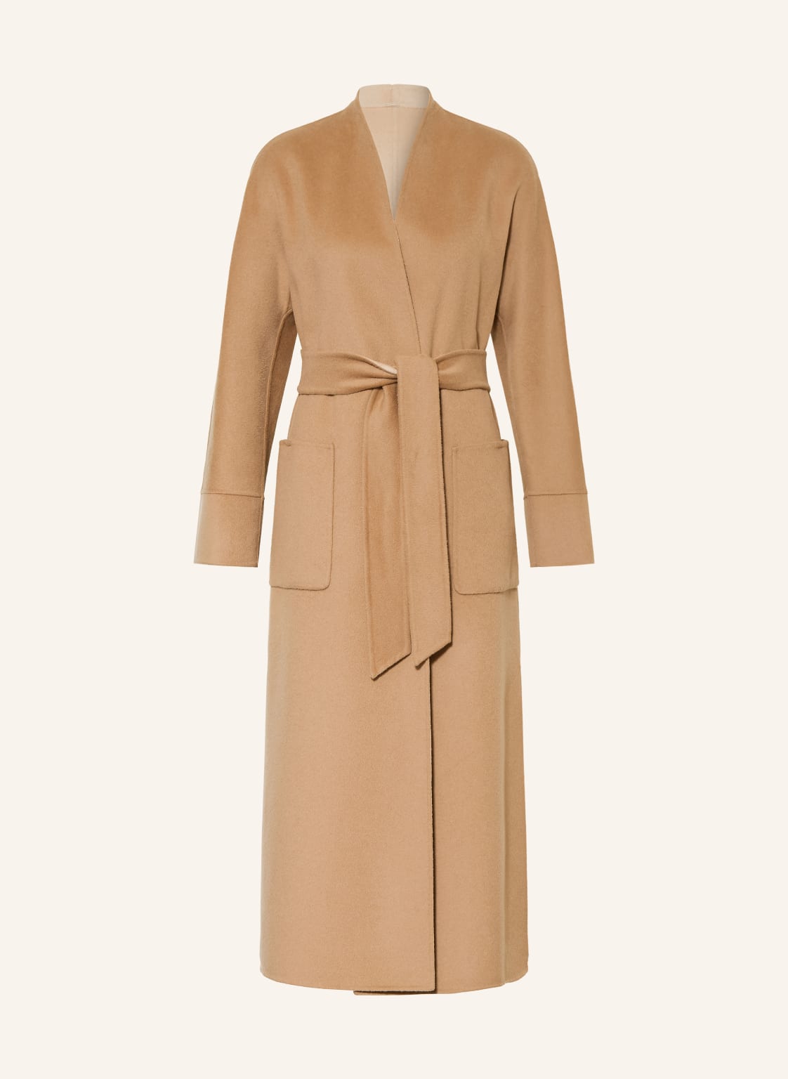 Max Mara Studio Płaszcz Wełniany Nodo Dwustronny braun