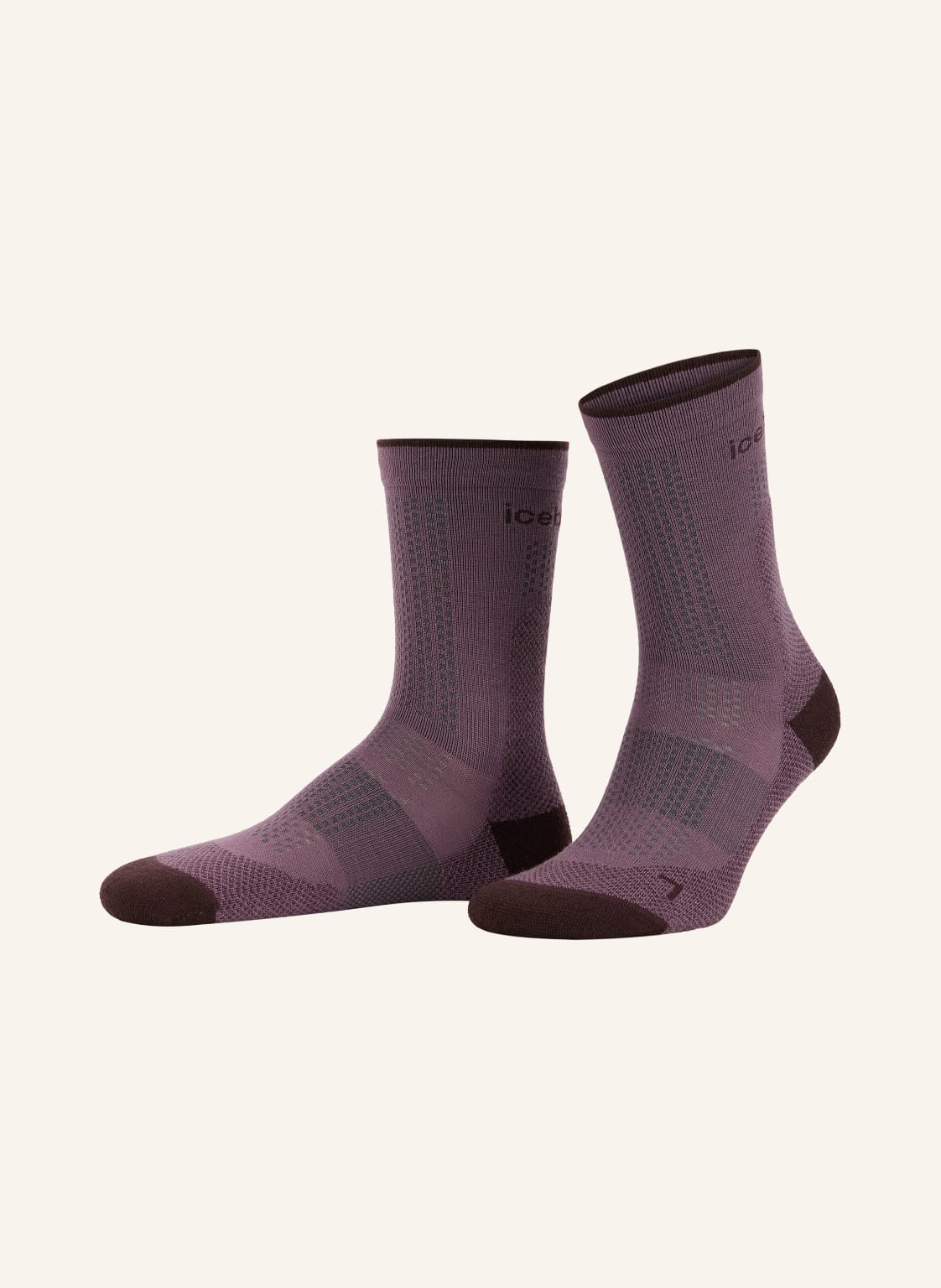 Icebreaker Skarpety Merino Hike + Ultralight Crew grau
