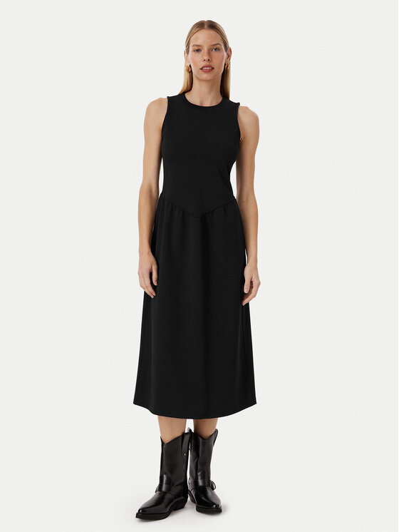 Calvin Klein Sukienka codzienna LV044G207G Czarny Regular Fit
