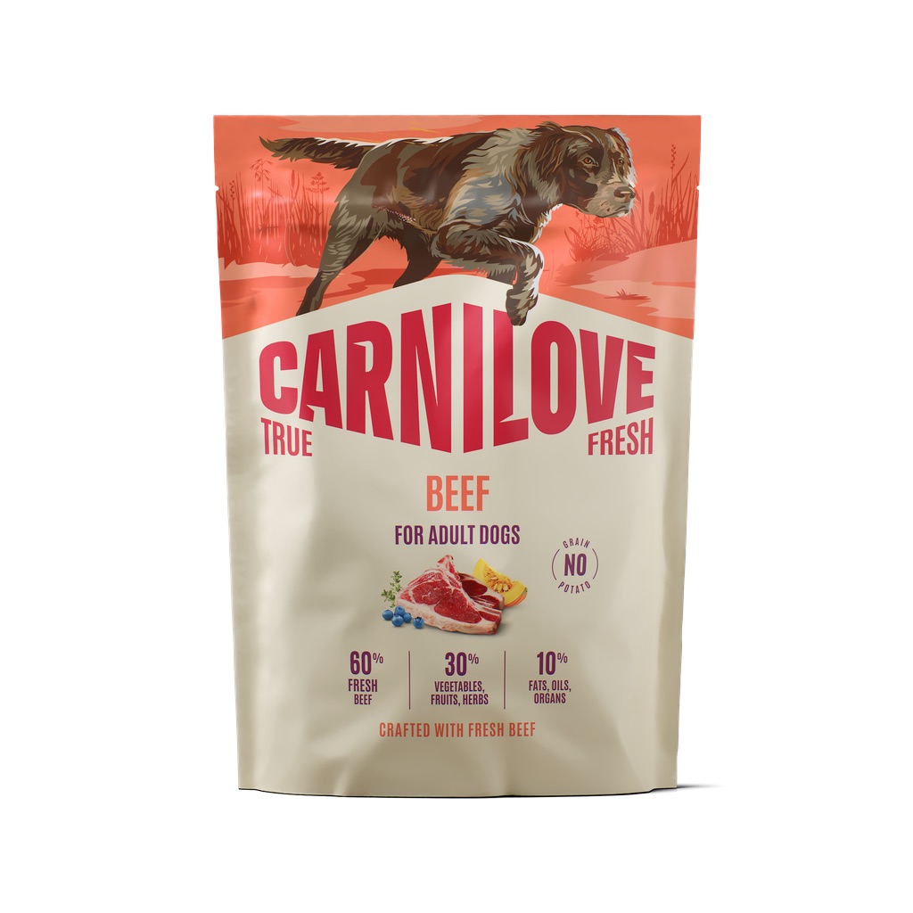 CARNILOVE True Fresh Dog Beef Adult 1,5 kg sucha karma ze świeżą wołowiną dla dorosłych psów