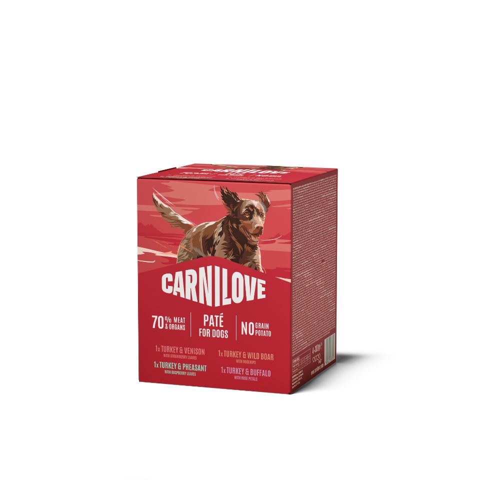 CARNILOVE Dog Pouch Multipack 4X300g mix mokra karma mix smaków dla dorosłych psów