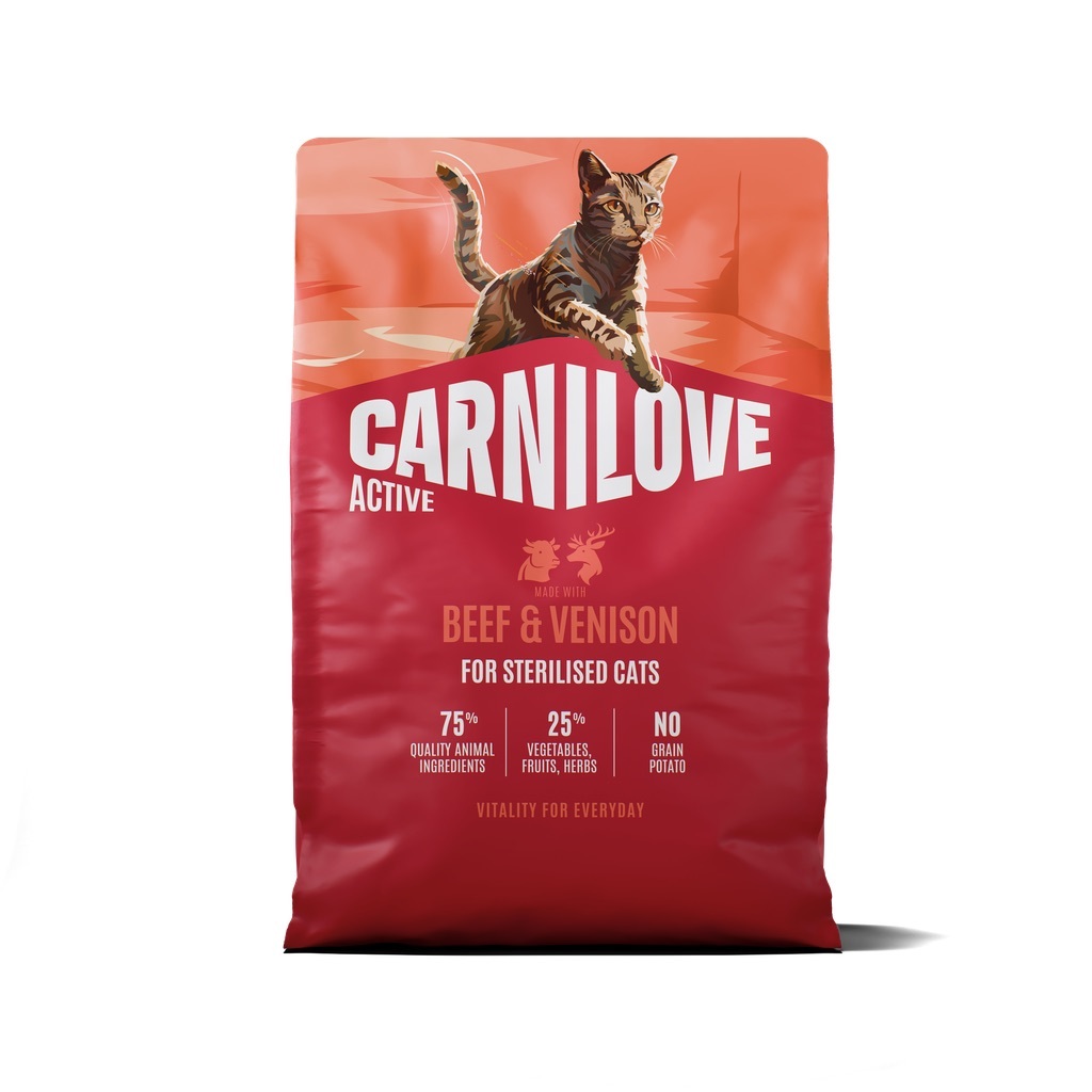 CARNILOVE Active Cat Beef and Venison Sterilised 2 kg wołowina i dziczyzna, dla kotów sterylizowanych