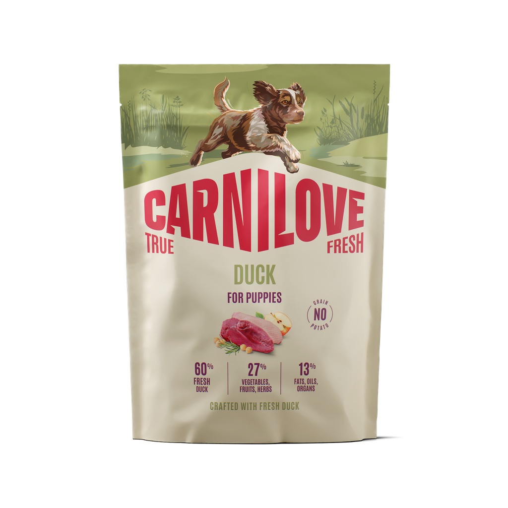 CARNILOVE True Fresh Dog Duck Puppies 1,5 kg sucha karma ze świeżą kaczką dla szczeniąt