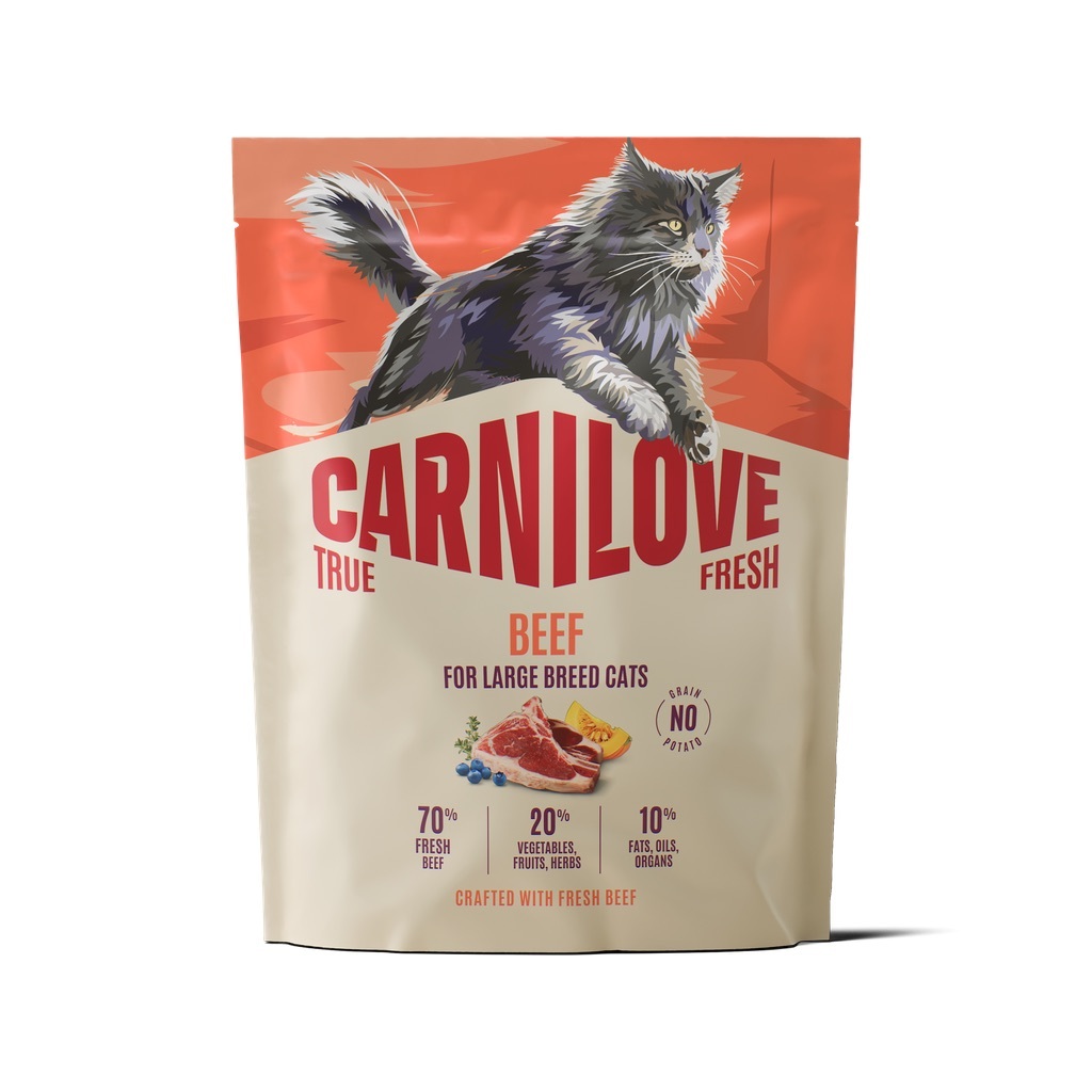 CARNILOVE True Fresh Cat Beef Adult Large 400 g wołowina, dla kotów dużych ras
