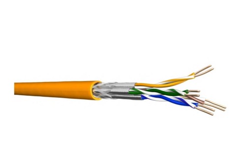 Przewód Draka UC900 HS23, Cat 7, S/FTP, PiMF, pomarańczowy, 50 m Pierścień 60015558