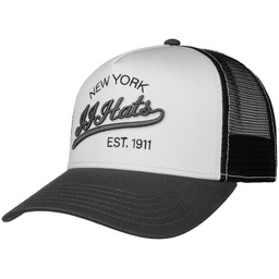 Czapka Trucker Est. 1911 New York by JJ Hats, biały-szary, One Size