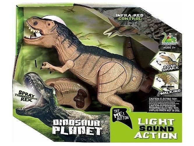 Dinozaur Rc z ruchomą szyją świało i dźwięk - zabawka