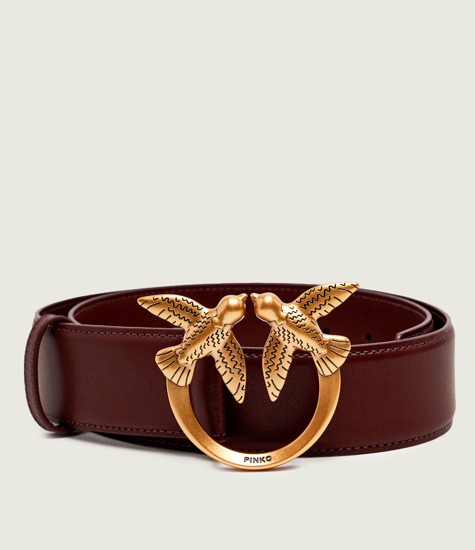 Pinko Skórzany pasek Love Berry