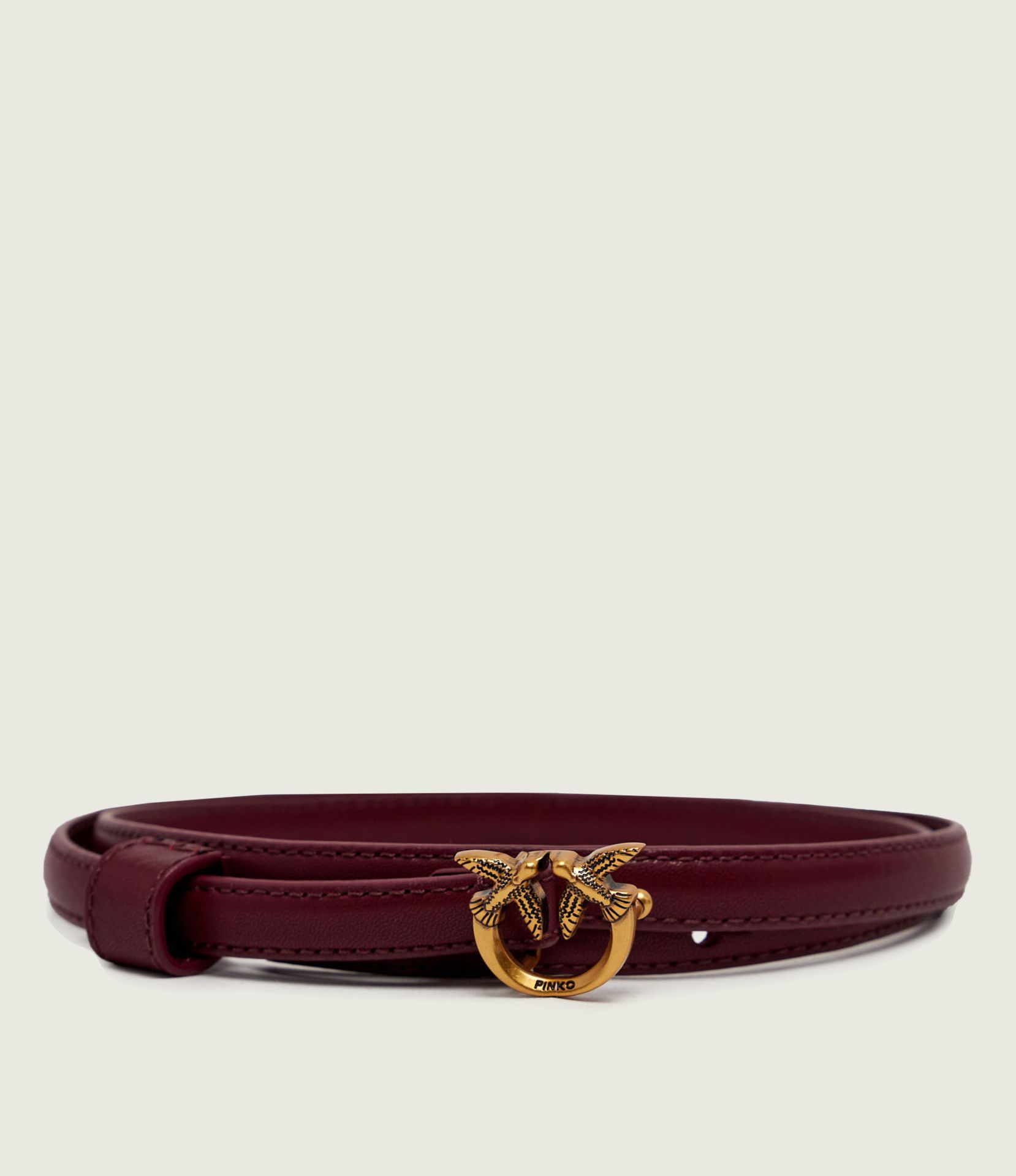 Pinko Skórzany pasek Love Berry