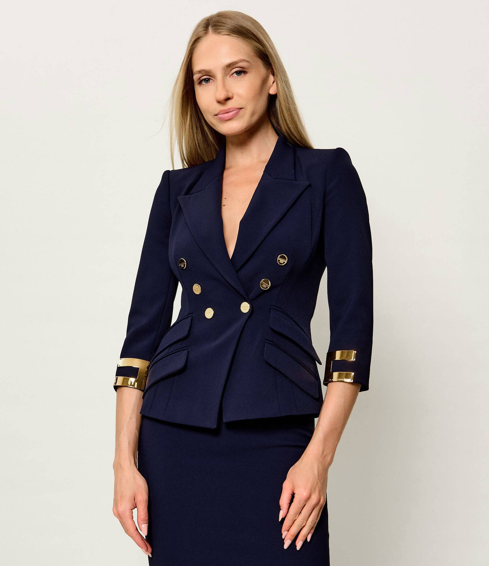 Elisabetta Franchi Żakiet Slim Fit