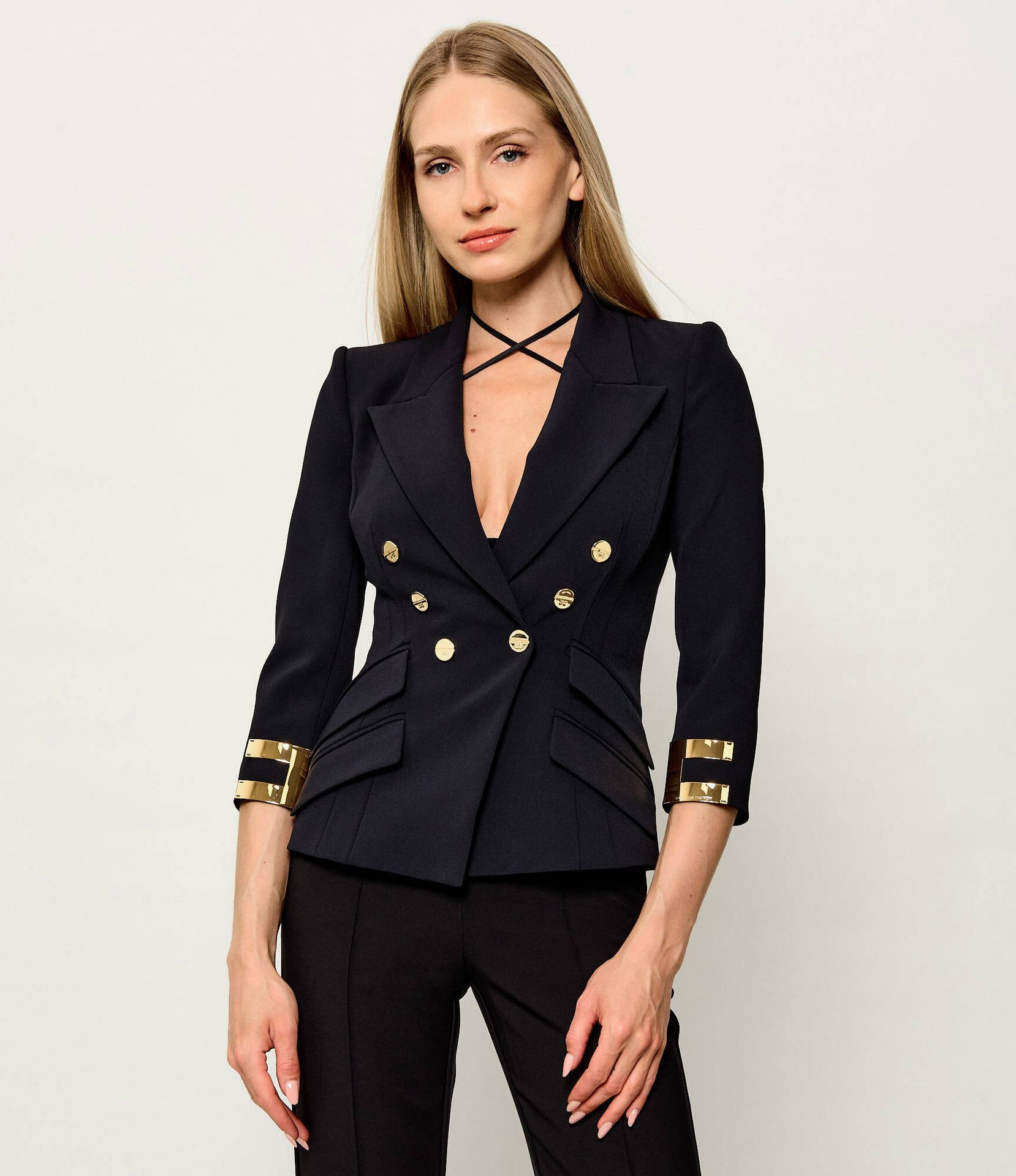 Elisabetta Franchi Żakiet Slim Fit