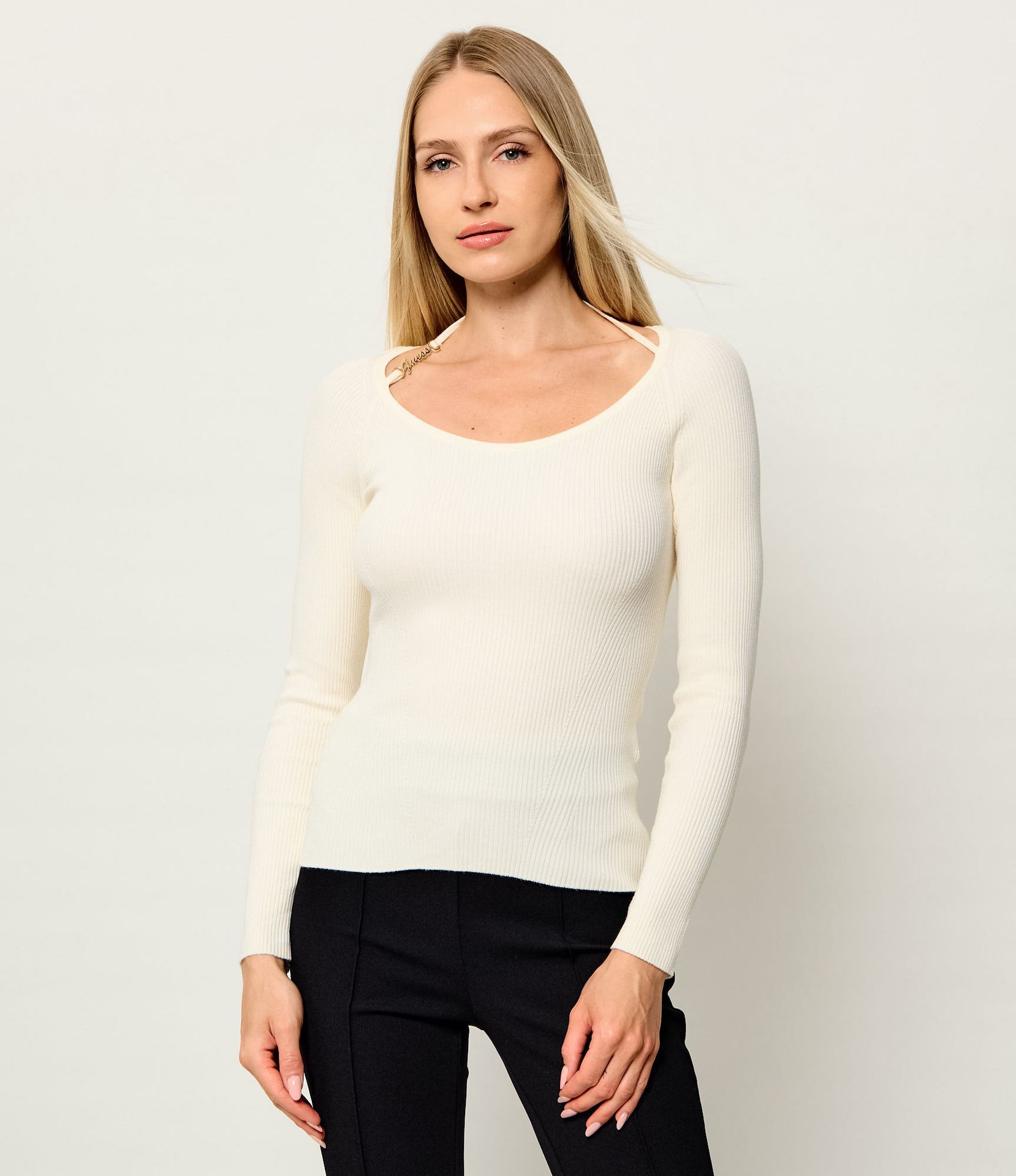 GUESS Bluzka Meghan Slim Fit