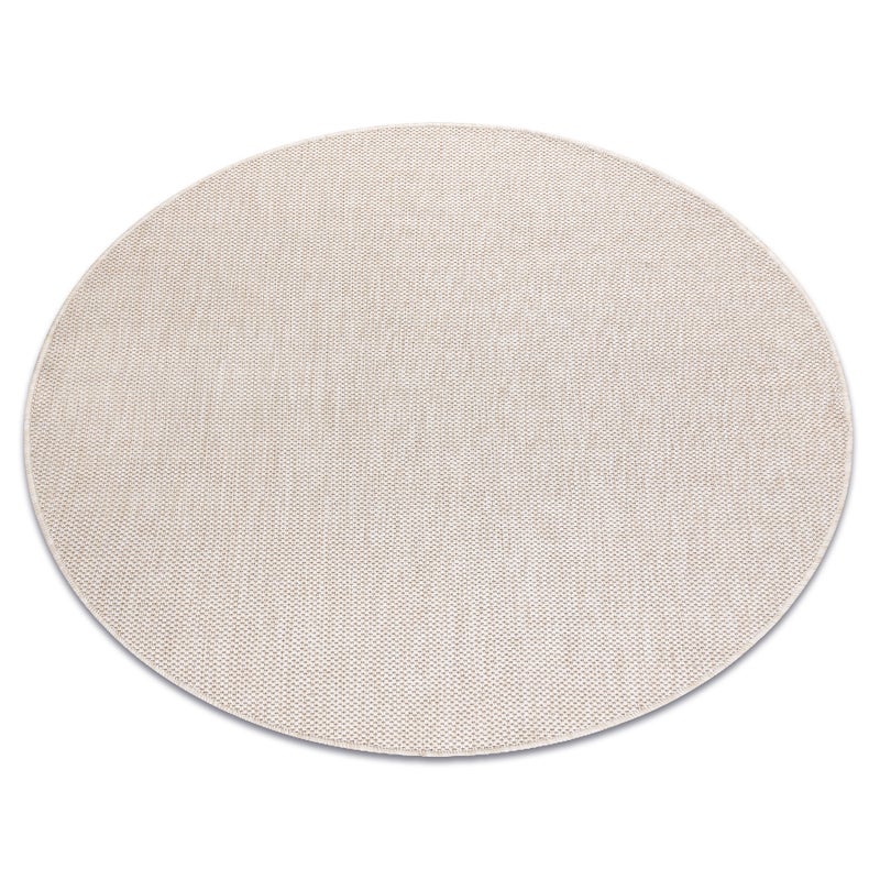 Dywan SZNURKOWY SIZAL SION koło A5165A Melanż płaskie tkanie ecru / krem koło 120 cm