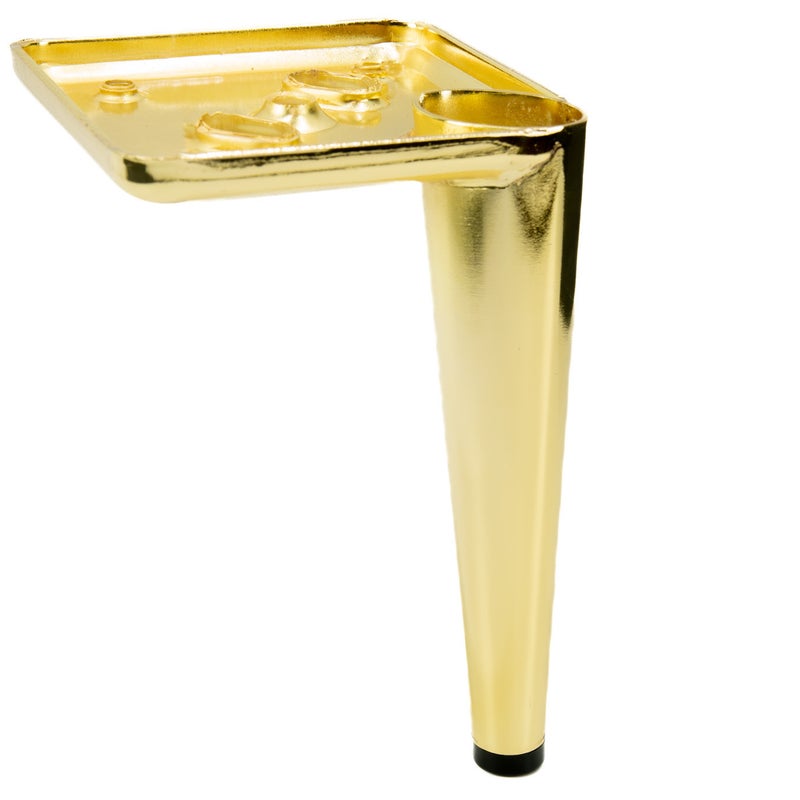 50x Noga meblowa Szpilka złoty chrom wysokość 15 cm