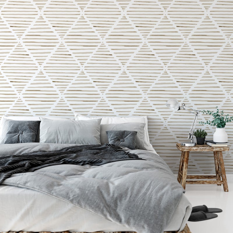 Tapeta samoprzylepna z geometrycznymi wzorami - 44 cm x 3 m - Rolka winylowa - Tapeta dekoracyjna