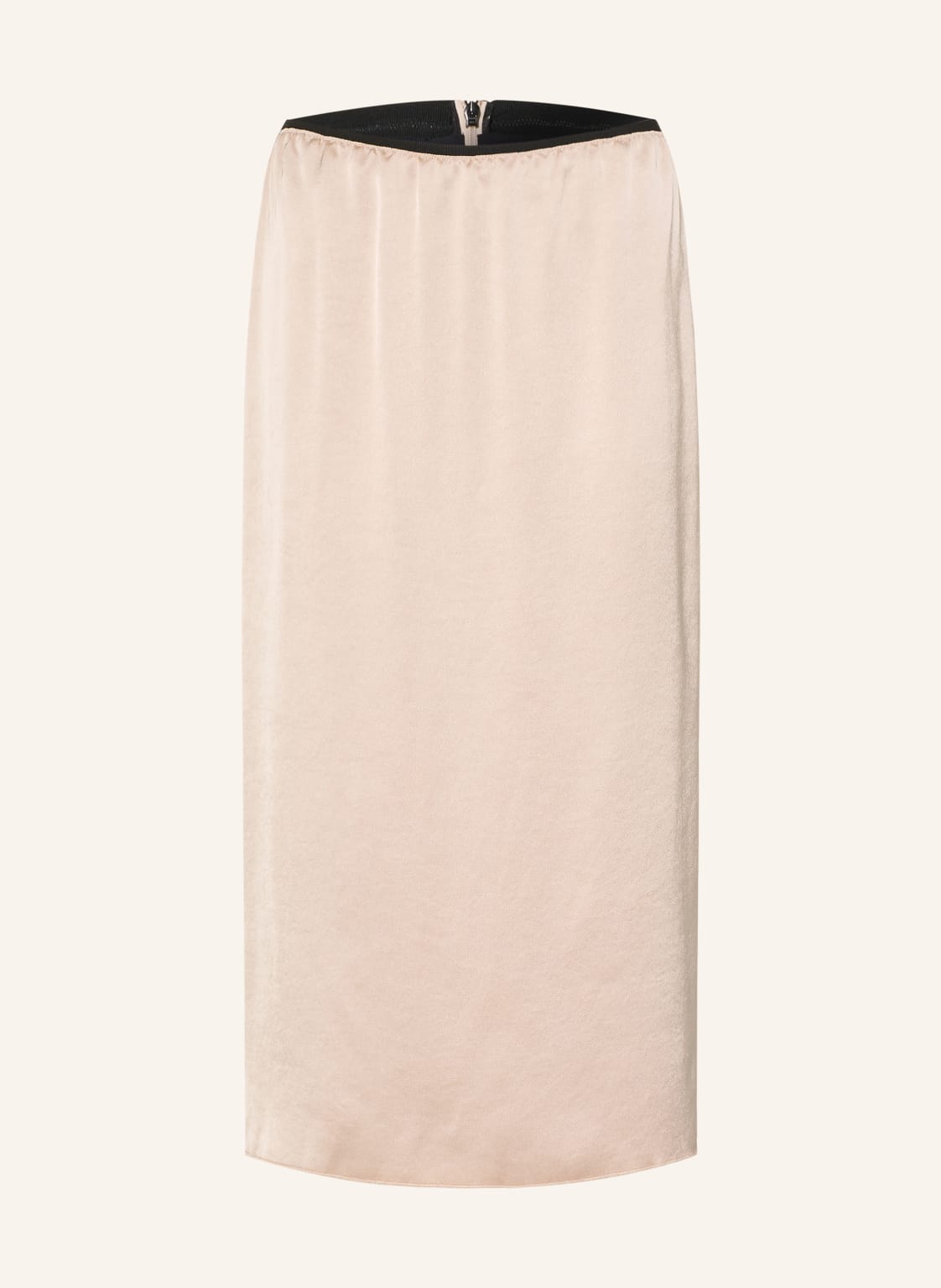 Maje Spódnica Satynowa beige