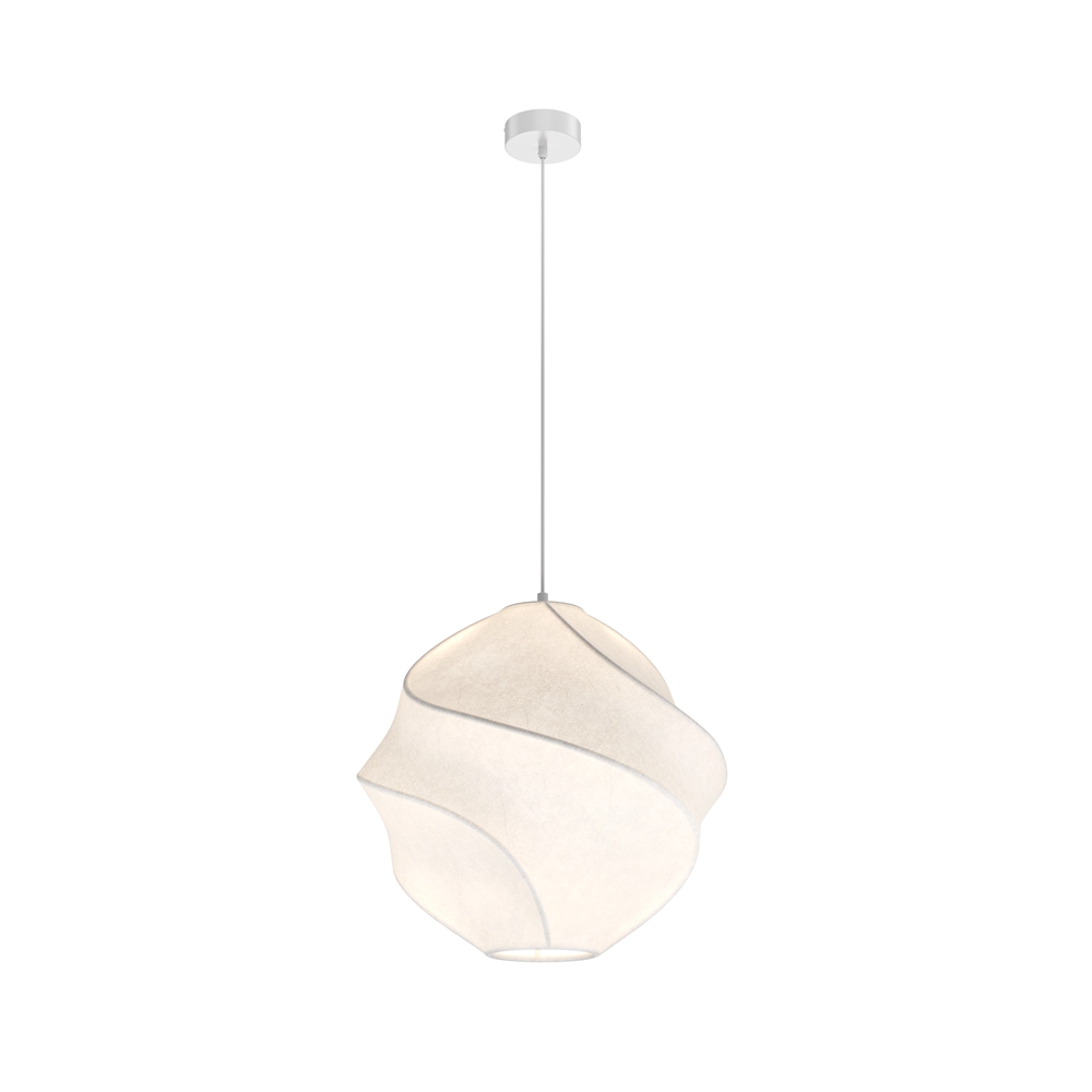 BLOOM lampa wisząca biała abażur fi 40cm 1xE27 MOD531PL-01W1