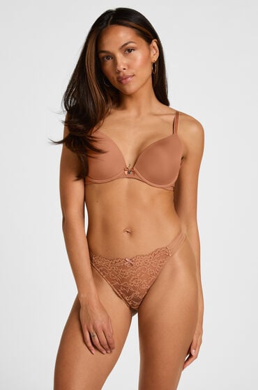 Hunkemöller Stringi Sully Brązowy