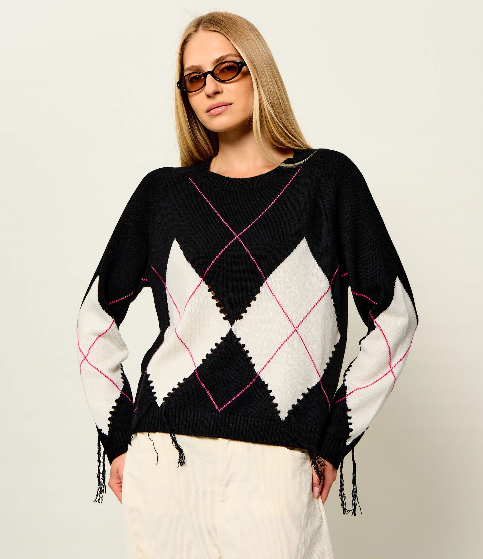 Pinko Wełniany sweter Berna Relaxed fit z dodatkiem kaszmiru