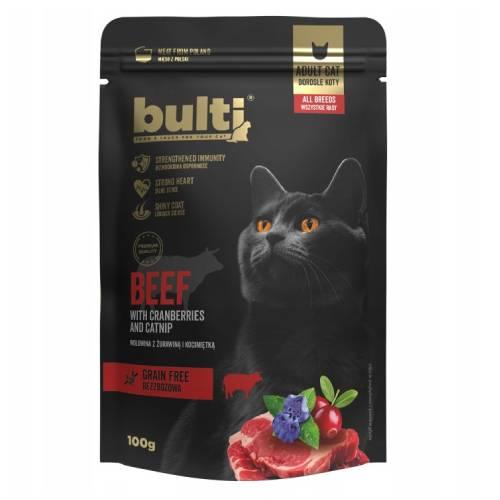 Bulti Superfood Mokra karma dla kota Wołowina z żurawiną i kocimiętką, 100 g