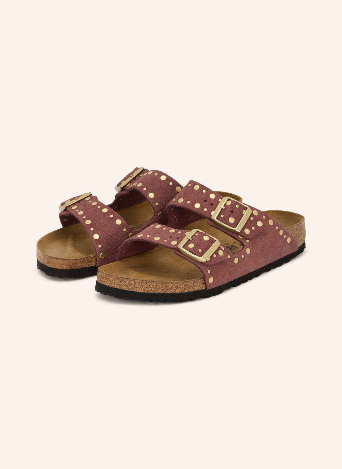 Birkenstock Klapki Arizona Rivet Z Nitami rosa