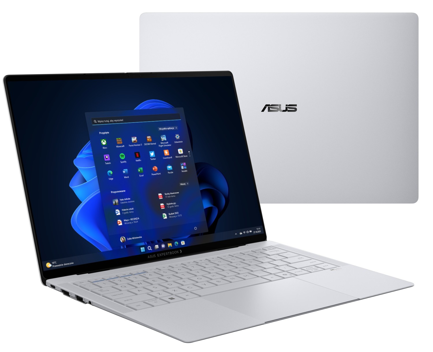 ASUS ExpertBook Ultra B9406CAA-TH0246X - Ultra 7-356H 14'' OLED 32GB 1TB W11Pro Jasnoszary 90NX09J1-M008C0