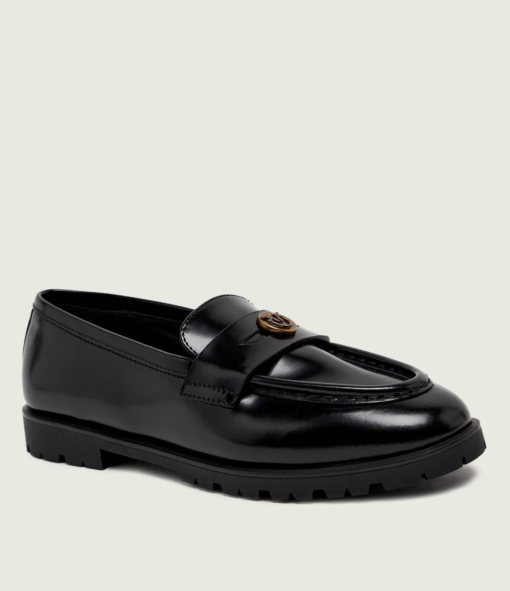 Pinko Skórzane loafersy Nora 07